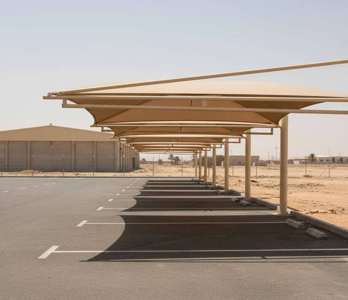 Cantilever Parking Shade Saudi Arabia